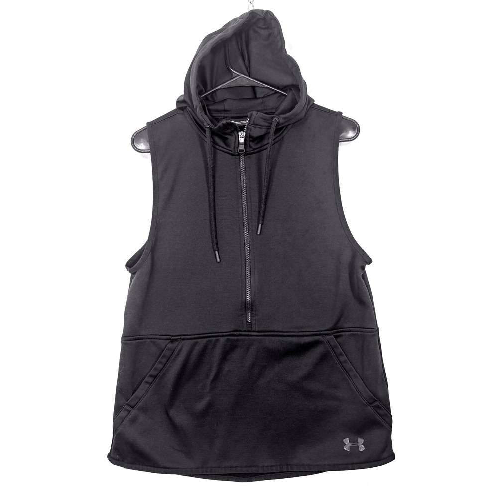 Under‎ Armour Sleeveless Hoodie Womens Small ColdGear Loose Fit